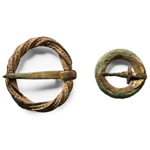 Medieval Gilt Bronze Annular Brooch Collection