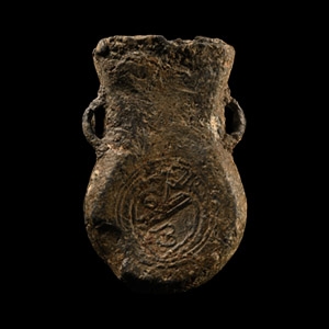 Medieval Lead Pilgrims Holy Water Ampula