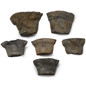 Medieval Lead Pilgrims Holy Water Container Group