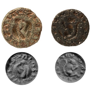 Medieval Bronze Seal Matrix Pair