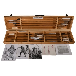 Cased Roman to Medieval Arrow Teaching Aid Collection