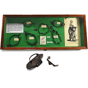 Cased Post Medieval Iron Foot Patten Collection