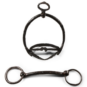 Medieval Iron Stirrup and Horse Bit