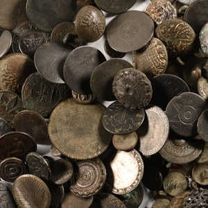 Post Medieval Mixed Bronze Button Collection
