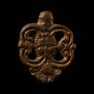 Medieval Bronze Yorkists Belt Mount