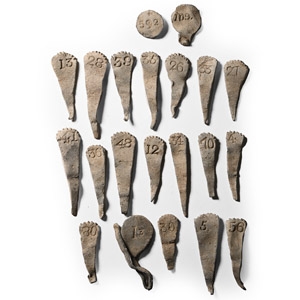 Post Medieval Lead Agricultural Tag Collection
