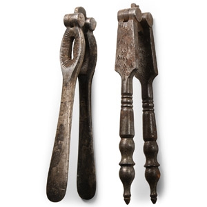Post Medieval Iron Nutcracker Pair