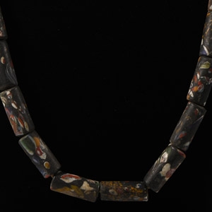 Tribal Mosaic Glass Bead Necklace