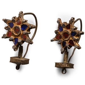 Bedouin Star-Shaped Earring Pair