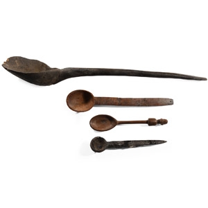 African Wooden Spoon and Ladle Group
