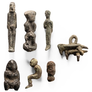 Western Asiatic Bronze Figurine Group