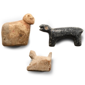 Western Asiatic Stone Animal Amulet Group