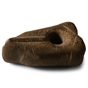 Stone Age Decorated Pierced Stone Axehead