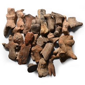 Western Asiatic Terracotta Figurine Fragment Group