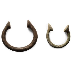 African Slave Trade Manilla Currency Bracelet Group