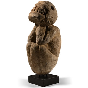 Pre-Columbian Stone Taino Transforming Zemi Figure