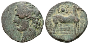 Zeugitania, Carthage AE Dishekel.