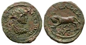 Caracalla Æ 26mm of Alexandria, Troas.