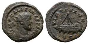 Allectus, Romano-British Emperor BI Quinarius.