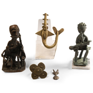 Central African Bronze Figural Group