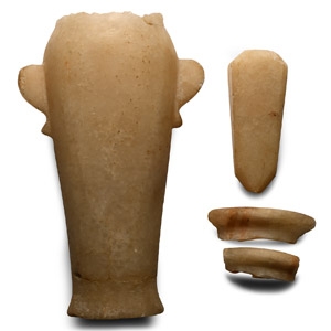 Egyptian Style Alabaster Artefact Group