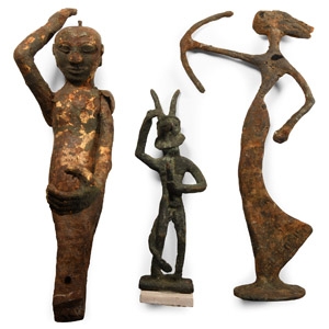 Bronze and Iron Statue Group