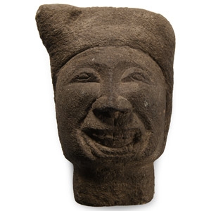 Chinese Stone Statue Head