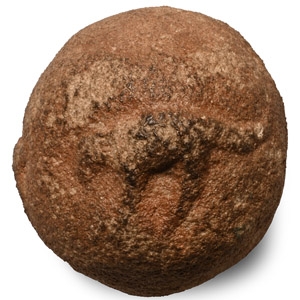 Western Asiatic Stone Ball with High-Relief Animals