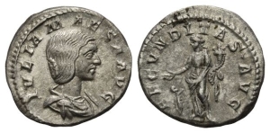 Julia Maesa, Augusta AR Denarius.