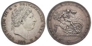 Great Britain. Hanover, George III AR Crown.