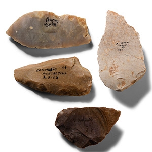 Stone Age Scrapers from Various locations of France Including Lamondie and Larlux