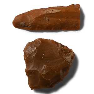 Stone Age Handaxe and Neolithic Long Blade Dagger from Le Grand Pressigny