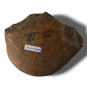 Very Large Stone Age Quartzite Pebble Chopper from Fontsorbes