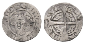 Anglo-Gallic. Edward III AR Half-Esterlin / Demi-Sterling.