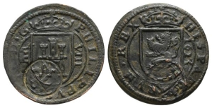 Spain. Philip IV AE 8 Maravedis.