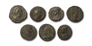Late Roman Imperial of Constantinian Family AE Nummi [7].