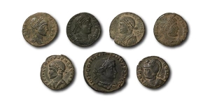Roman Imperial AE Nummi of Constantinian Family [7].