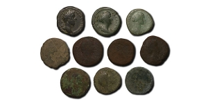 Roman Imperial AE Sestertii Group [10].