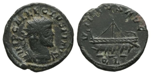 Allectus, Romano-British Emperor BI Quinarius.