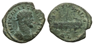 Allectus, Romano-British Emperor BI Quinarius.