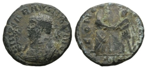 Carausius, Romano-British Emperor AE Denarius.