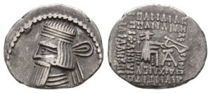 Kings of Parthia, Artabanos V AR Drachm.