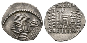 Kings of Parthia, Artabanos V AR Drachm.