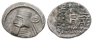 Kings of Parthia, Artabanos V AR Drachm.