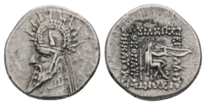 Kings of Parthia, Sinatrukes AR Drachm.