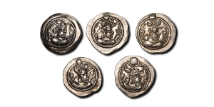  Sassanian Kingdom AR Drachms Group [5].