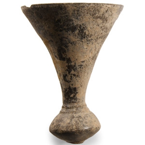 Luristan Terracotta Lotus-Formed Vessel