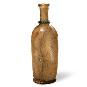 Western Asiatic Glass Bottle with Blue Trail
