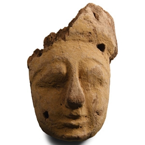 Egyptian Painted Wooden Mask