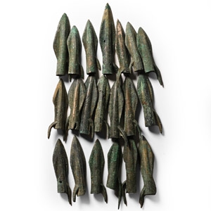Scythian Bronze Arrowhead Collection